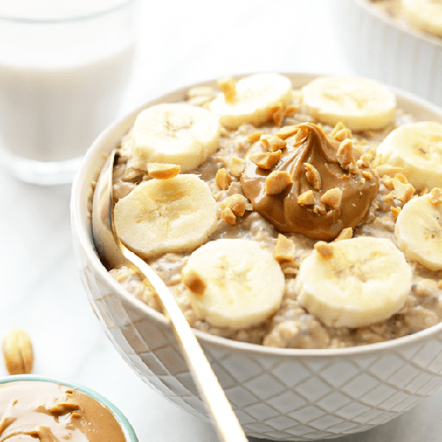 Cottage Cheese PB Banana Bowl