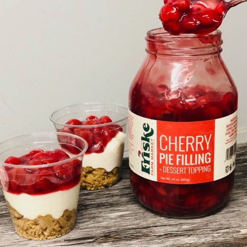 No Bake Mini Cherry Cheesecakes