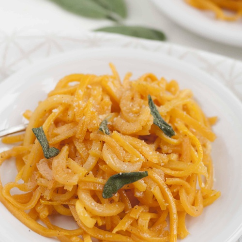 Brown Butter And Sage Butternut Squash Noodles